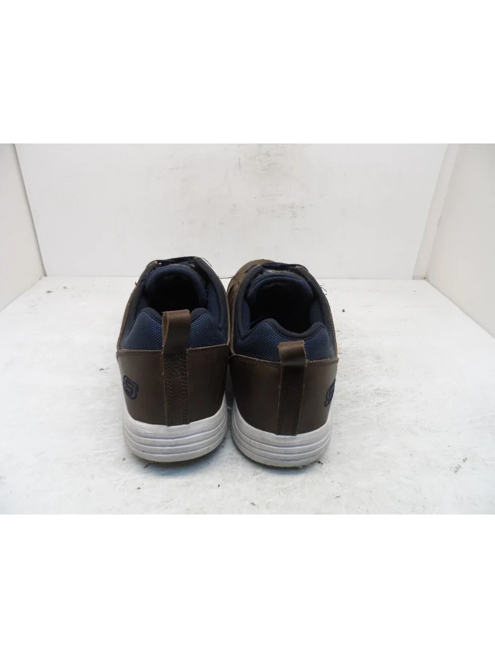 Skechers Men's Steel Toe Steel Plate Skate Safety Work Shoes 99999070 Brown 13M